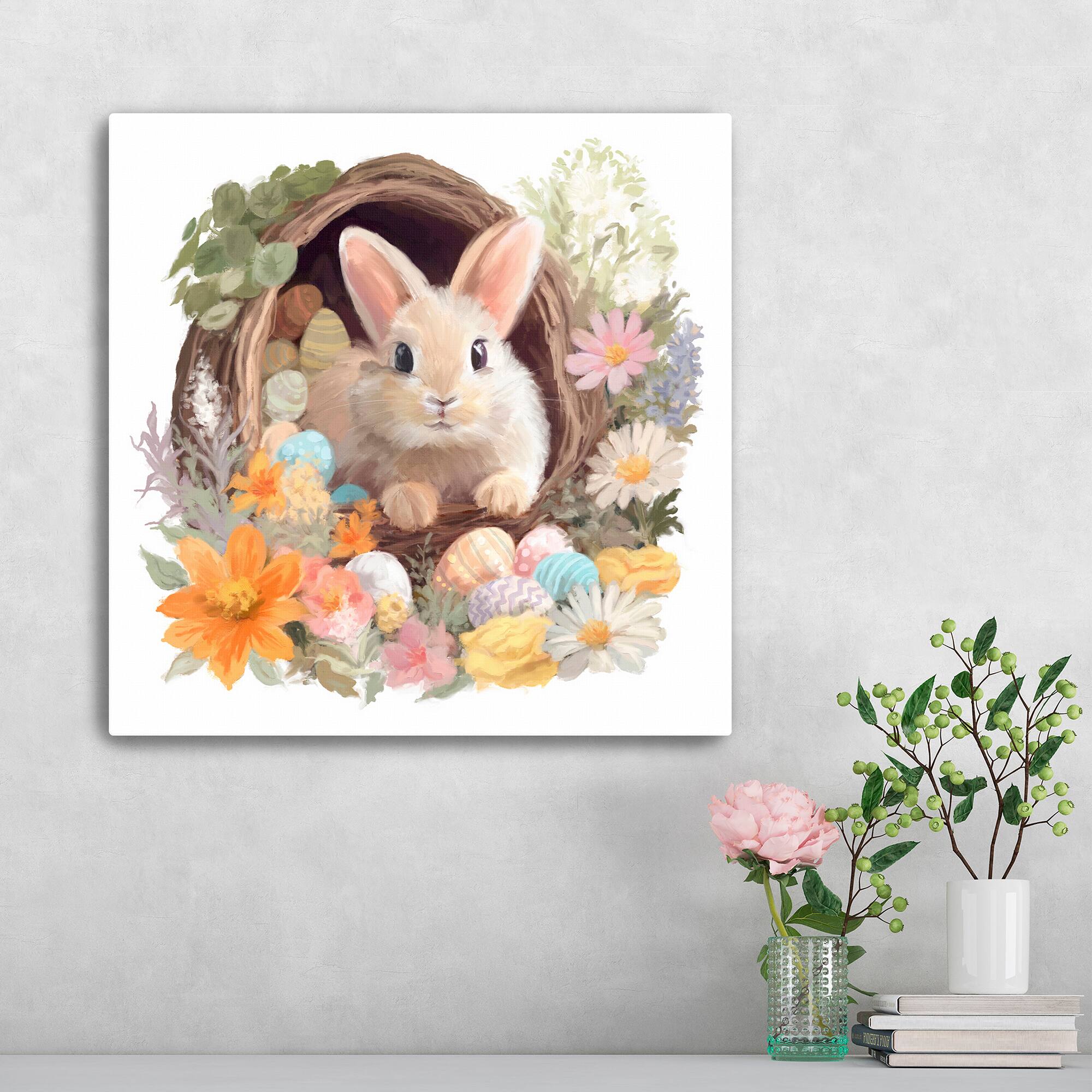 Lumaprints Rabbit's Basket Canvas Giclée Art